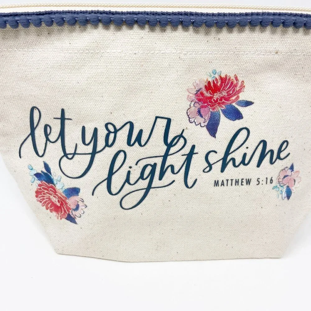 DAYSPRING | Let Your Light Shine Canvas Zip Bag - Picture 6 of 9